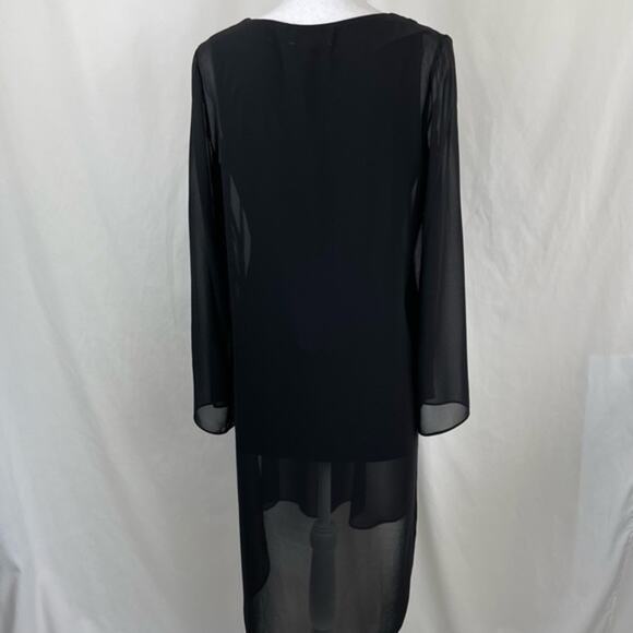 Compli K Sheer Black Party Event Date Night Quiet Luxury Dress NWT Size S - Picture 5 of 14